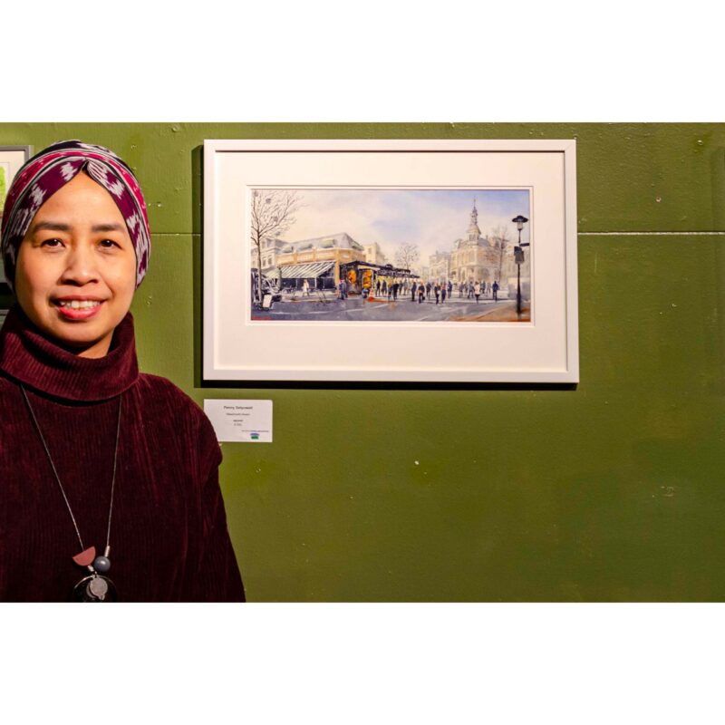 Urban Sketcher: Penny Setyowati - Weekmarkt Assen