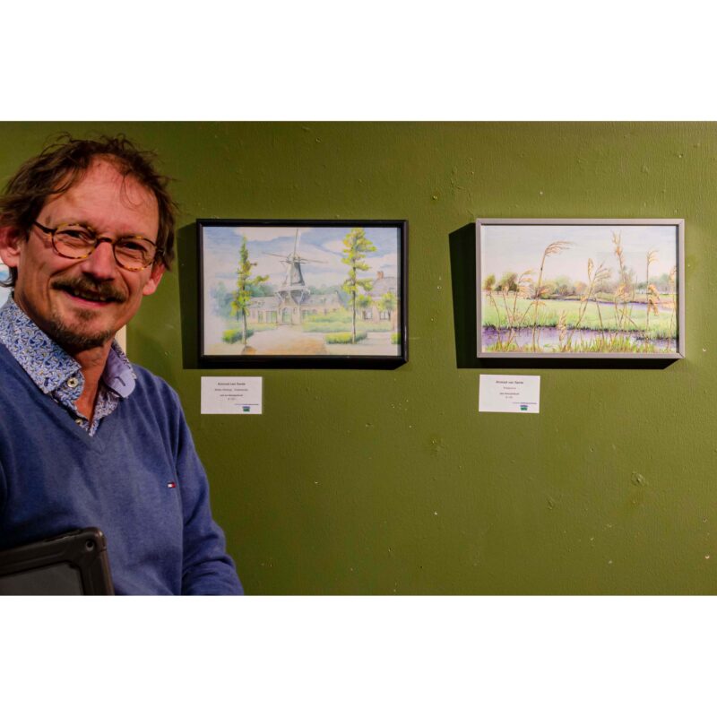 Urban Sketcher: Arnoud van Sante - Molen Woltzigt, Roderwolde, Polderland